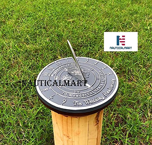 Nauticalmart Tin Wedding (10 Years) Sundial For Home And Garden Decor #TOP1