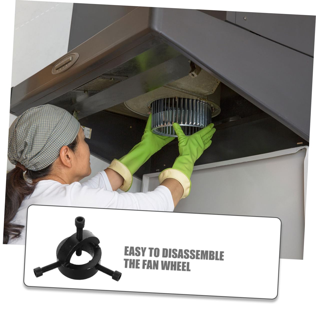 SOIMISS 2pezzi Estrattore in Acciaio Per Ruota Eolica Utensile Per Smontaggio Girante Strumento Di Rimozione Della Ruota Del Ventilatore Multifunzionale Per Manutenzione e Pulizia