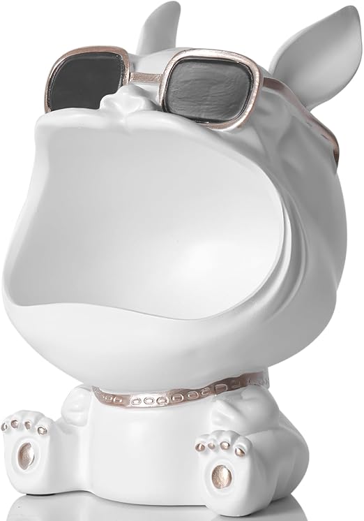 GAOSHENG Resin French Bulldog Statue, Entryway Table Decor