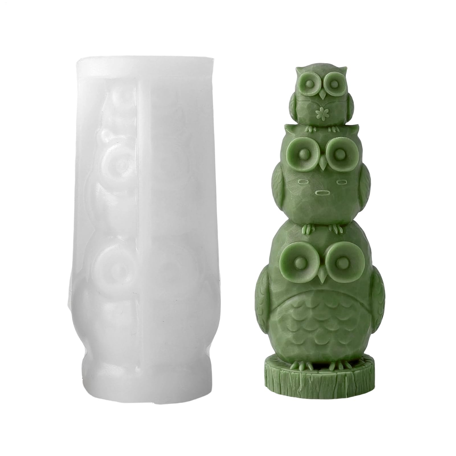 per candele in silicone a forma di animale, 3D , riutilizzabile, impilabile, stampo per candele a forma di animale, per festa del Ringraziamento, vacanze, uffici, casa, scrivania
