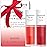 NOONI Korean Lip Oil Set - Appleberry & Appleplum | Long-Lasting, Moisturizing, Plumping, Revitalizing for Dry Lips, Waterproof, No Peel Off, Stocking Stuffers, lip plumper 0.12 FL Oz x 2ea