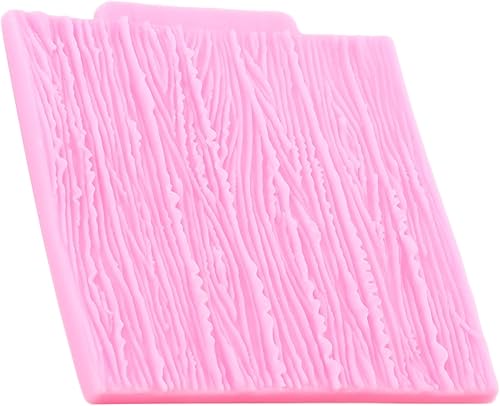 Miniatura 8 de Moldes de silicona para corteza de árbol de grano de madera, textura de corteza de árbol, molde de fondant para decoración de tartas, decoración de