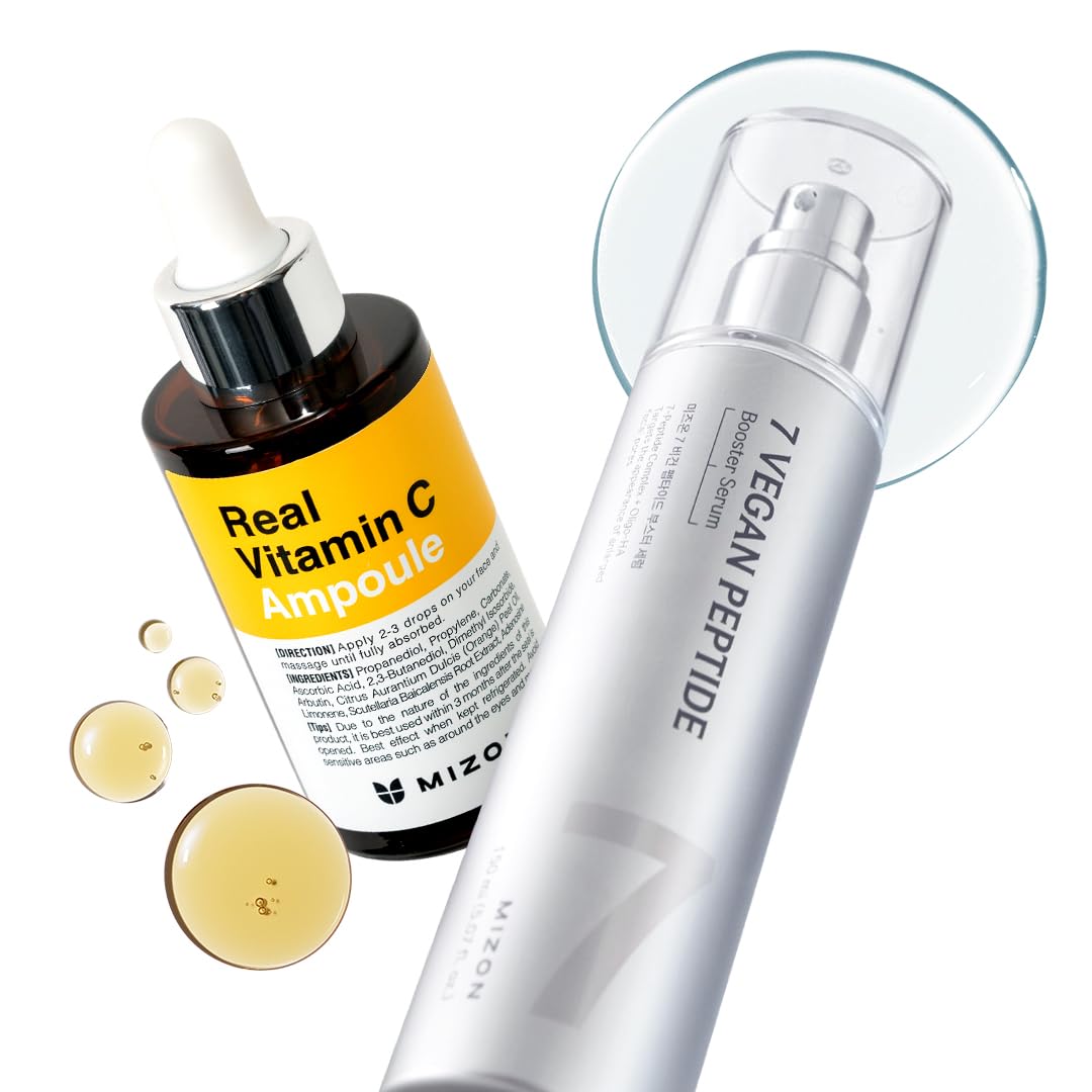 Amazon.com: MIZON 7 Vegan Peptide Booster Serum + Real Vitamin C