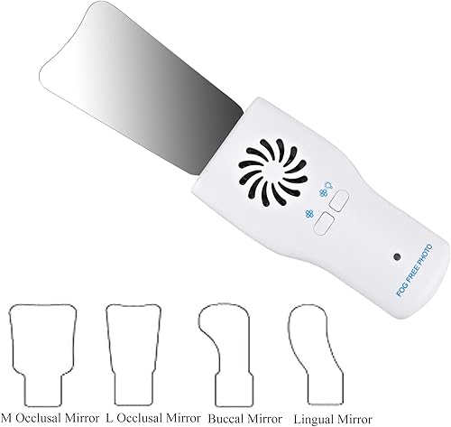 Miniatura 2 de XUX Espejos antivaho automáticos dentales para fotografía oral Reflector de vidrio Desempañamiento Espejos ortodónticos para oral ooclusal lingual