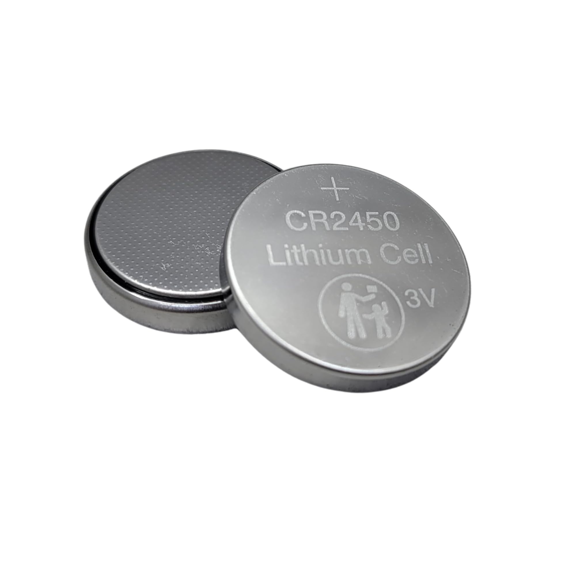 2450 CR2450 - Batteria a bottone al litio, 3 V, ad alta capacità, lunga durata, affidabile per orologi, portachiavi, fitness tracker, dispositivi medici, termometri, design a prova di perdite