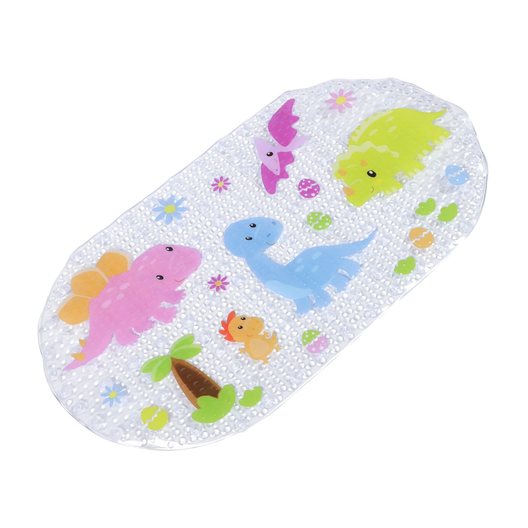 Tapis de bain bébé dinosaure antidérapant pour douche et baignoire