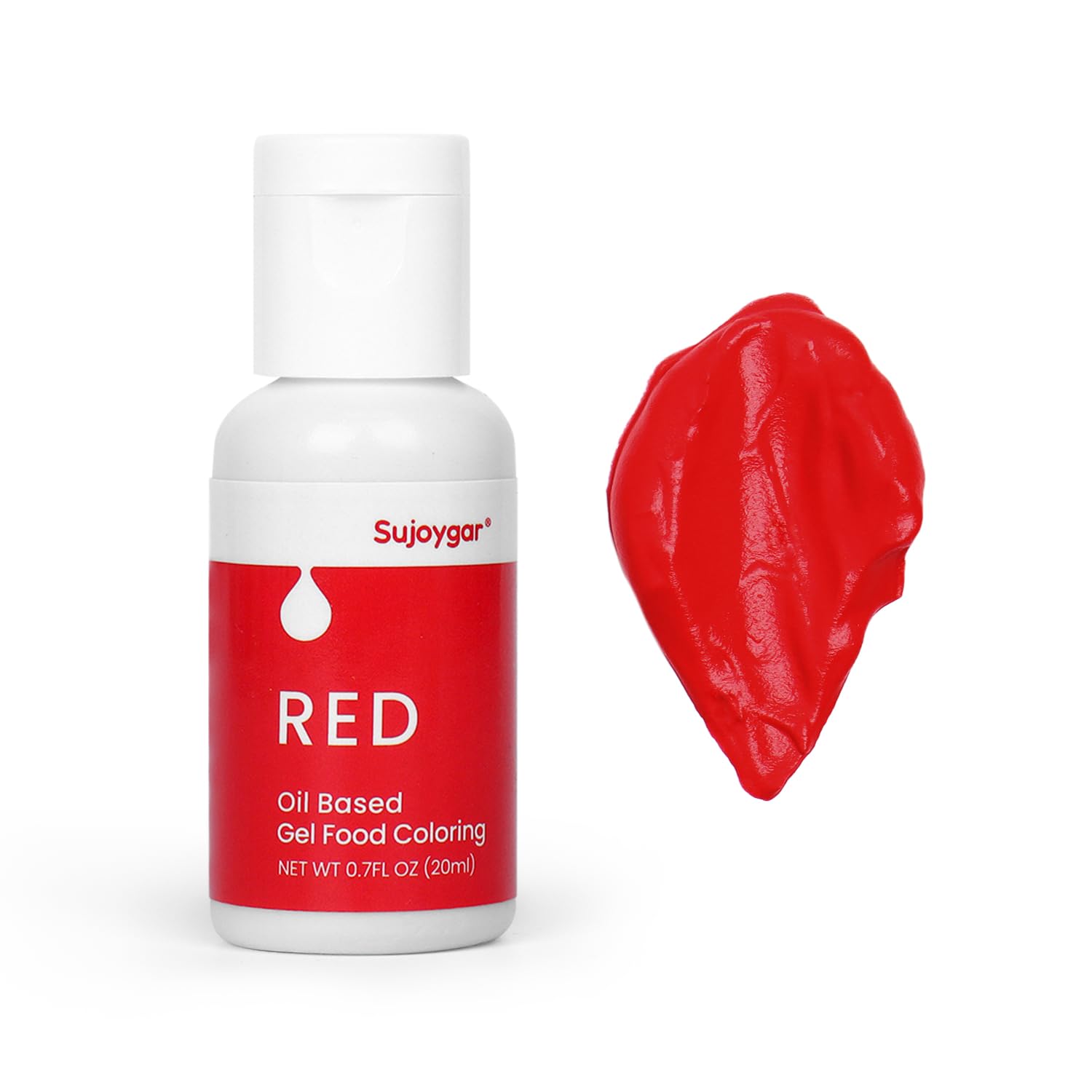 Red Oil Based Food Coloring For Chocolate, 20ml Edible Red Oil Food Dye Coloring Gel For Fondant, Frosting, Cake, Cupcake, Baking & Icing Decoration
