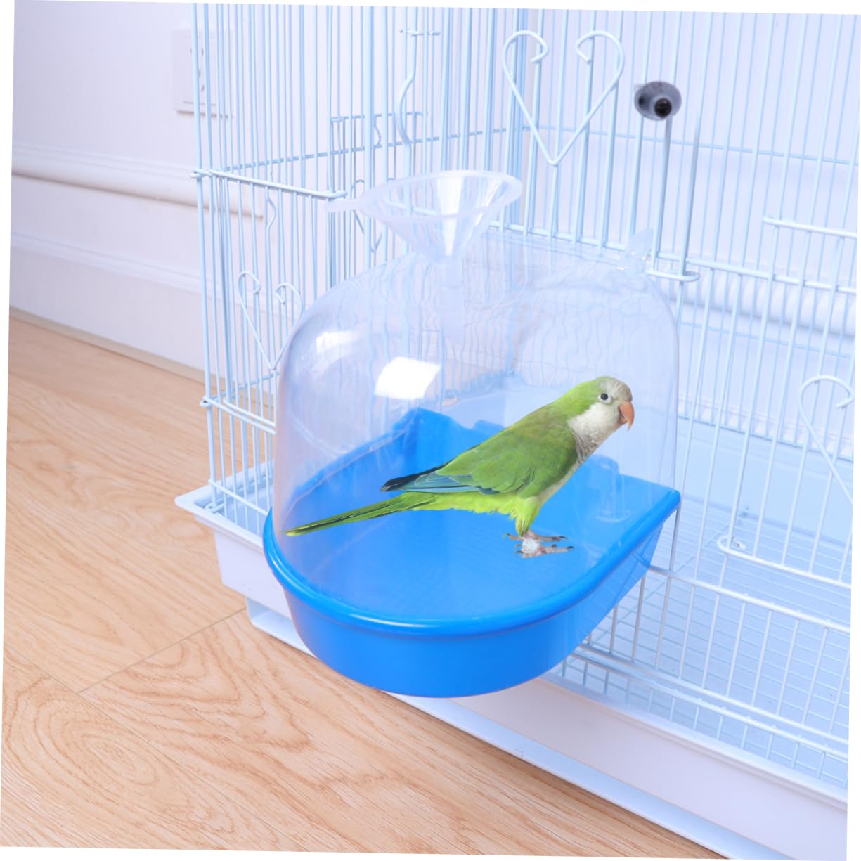 FRCOLOR 2 Pz Gabbia per Uccelli jaulas para pajaros Bagno per pappagallini Parti Doccia Vasca Doccia per Uccelli Vasca per Uccelli peonia Vasca da Bagno Scatola da Bagno