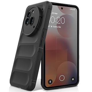 Silicone Case for Nothing Phone 3A Pro, Black | Shockproof Wave Design, Anti-Scratch Microfiber Lining, Silky Soft-Touch Finish, Military Grade Drop Protection - Amazon product rated Grade A