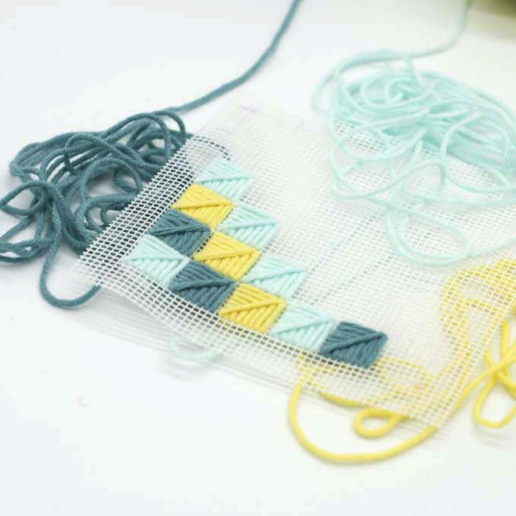 100x100cm Mesh Cloth For Hook Rug Hooking Making Tapestry Canvas Tool Craft