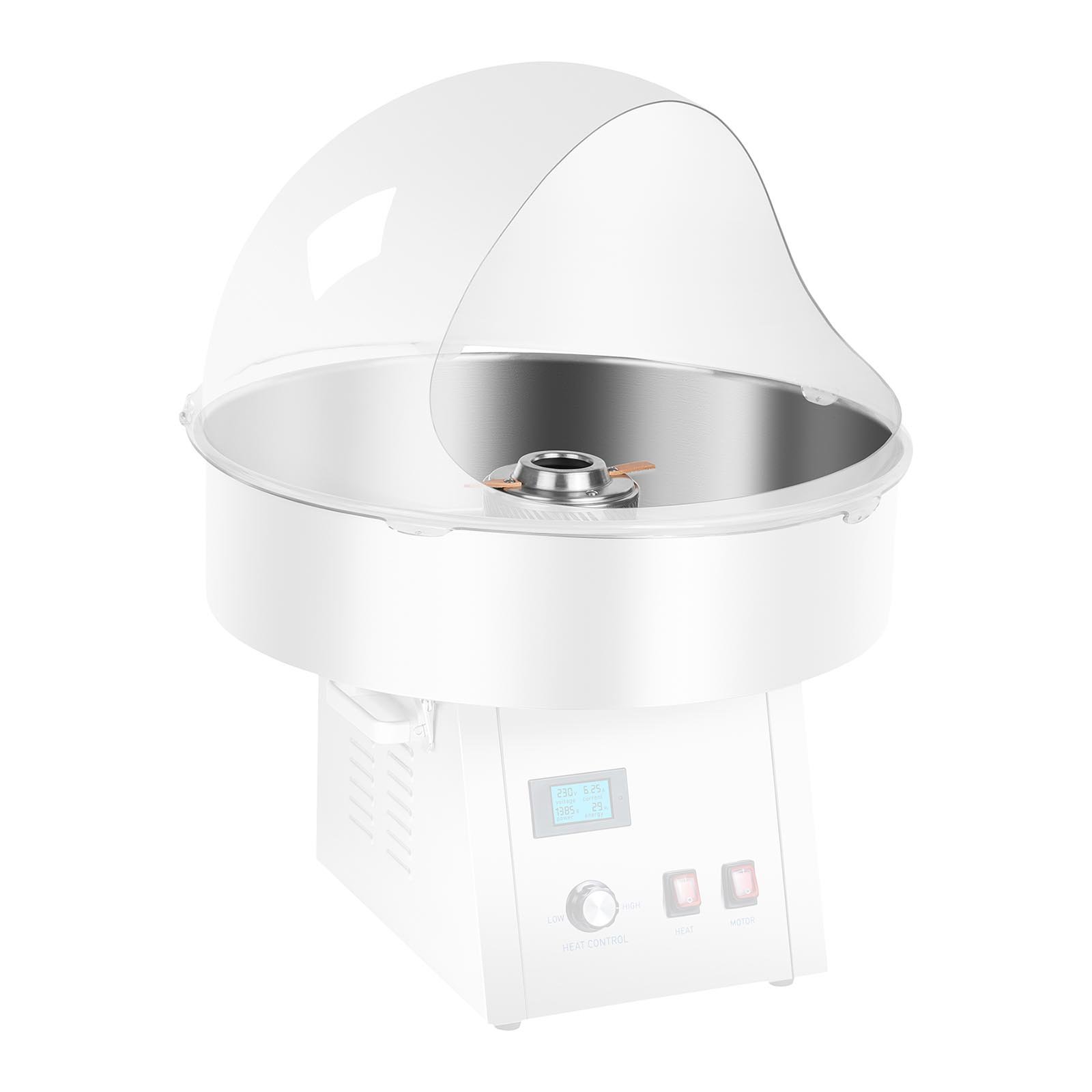 Royal Catering RCZW-COV62 Coupole de Protection pour Machine a Barbe a Papa (Ø 62 cm, Verre Acrylique)