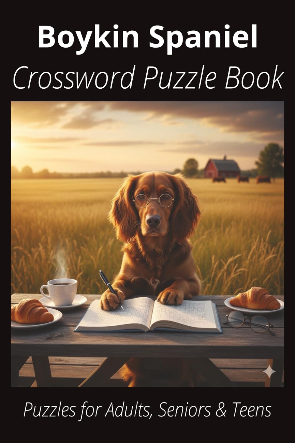 Boykin Spaniel Crossword Puzzle Book: Crossword Puzzles with Easy-to-Read Print About Boykin Spaniels, Loyal Companions, Training, Fun Facts & More | ... Pet Lovers, Vacations, and Relaxing Moments