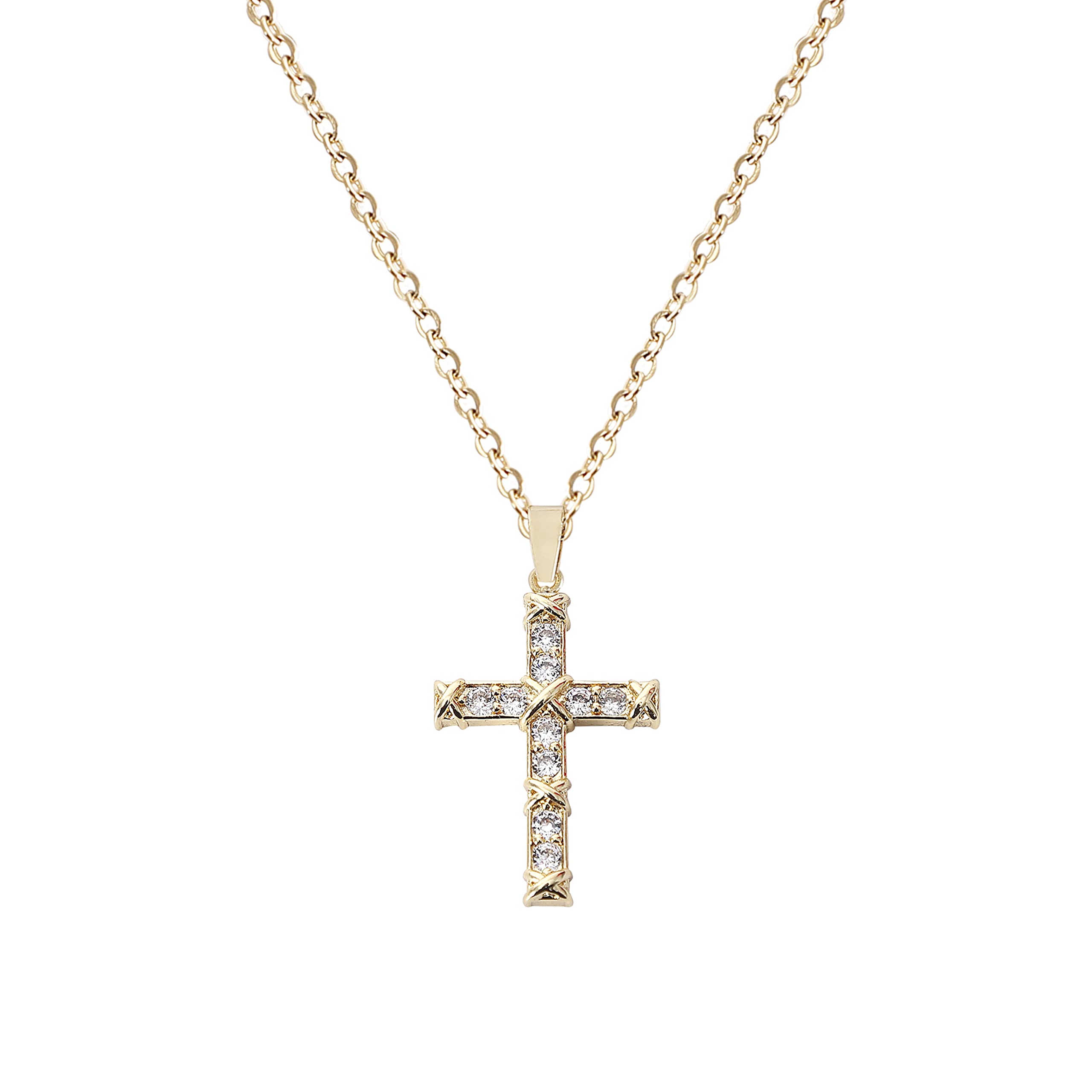 Cross Pendant Necklace for Women Jewelry Gold Cross Necklaces for Women Cross Necklace Minimalist Trendy Jewelry Valentines Day