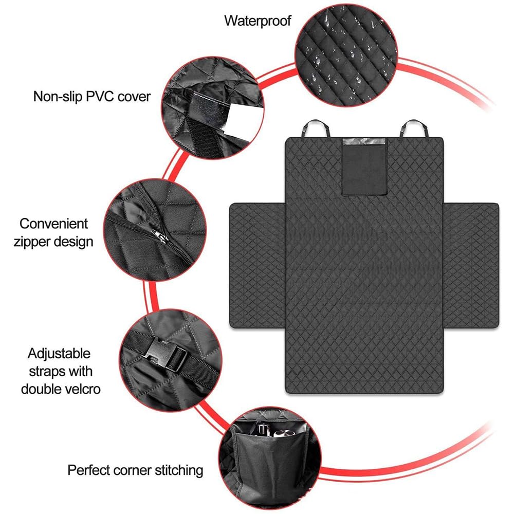 Protection Coffre Voiture Chien,pour Tesla Model Y.Tapis de Coffre pour imperméable antidérapant Durable Pliable