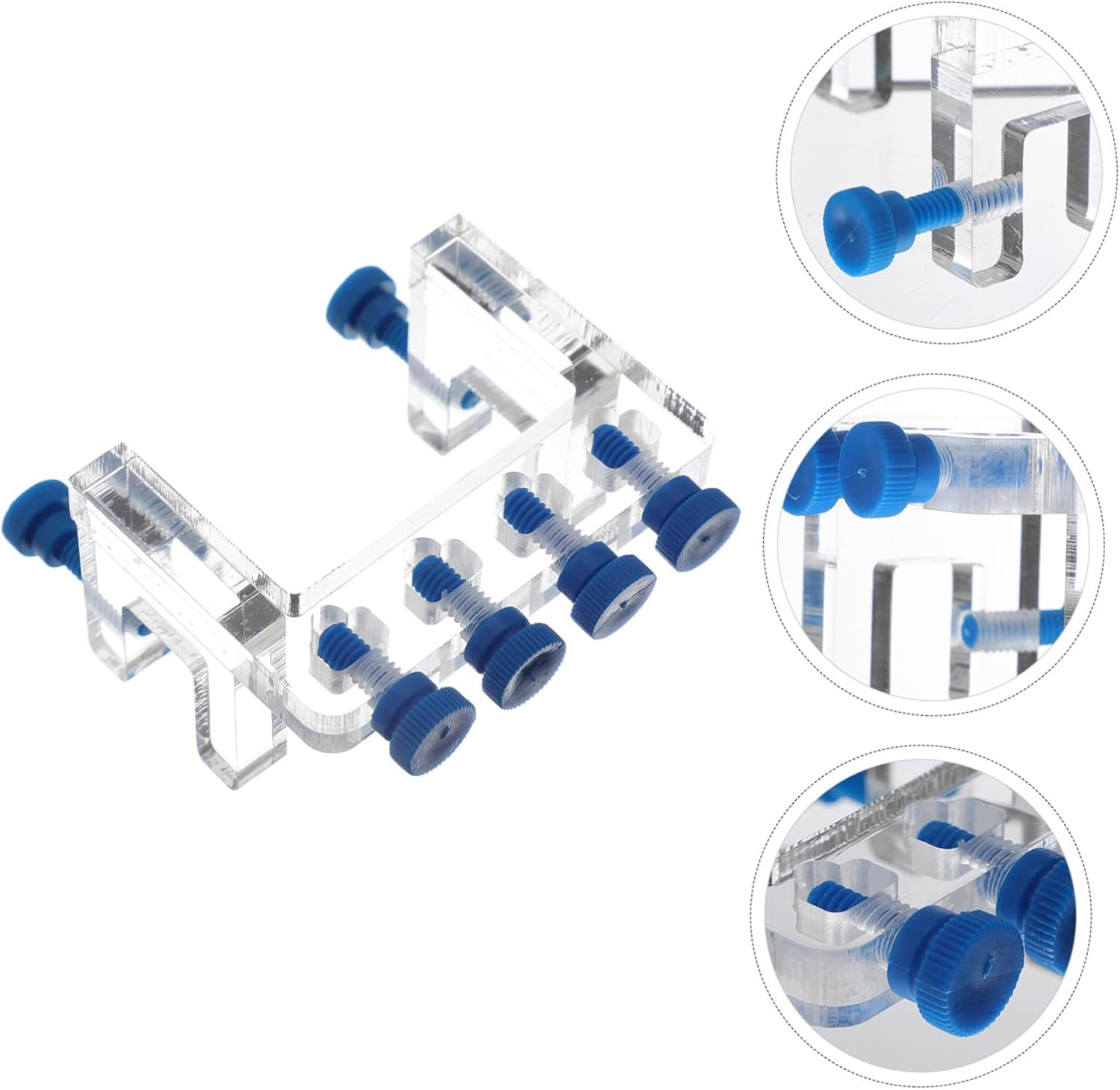 VANZACK 3pcs Aquarium Tube Top Water Tube Holder for Dosing Pump Acrylic Aquarium Water Clamp Hose