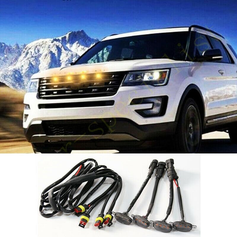 Amazon.com: 4pcs for Ford Explorer 2016-2019 Front Grille LED