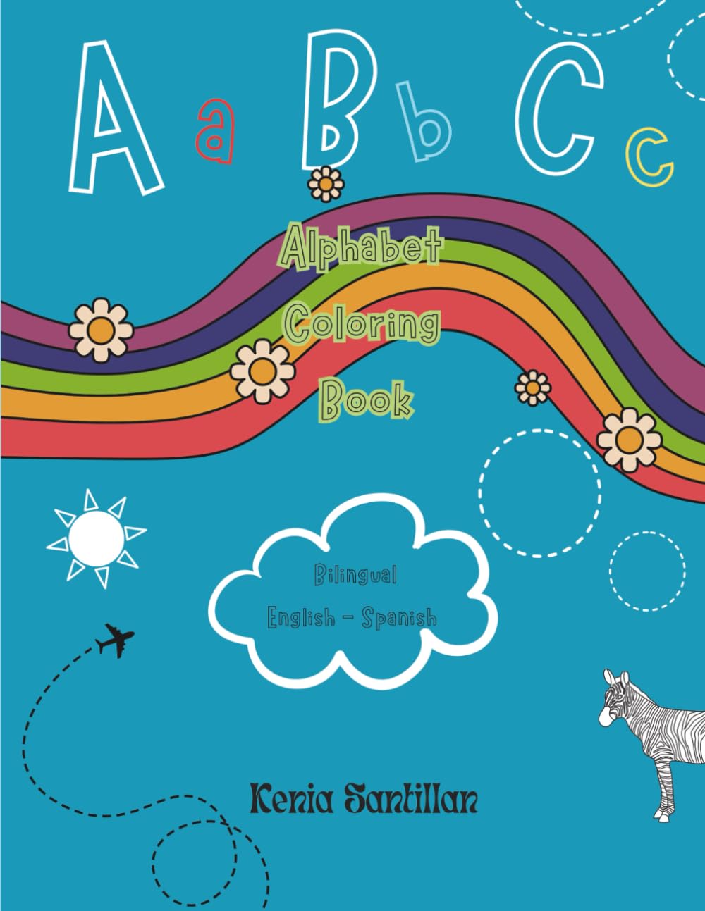 ABC Alphabet Coloring Book: Bilingual English - Spanish