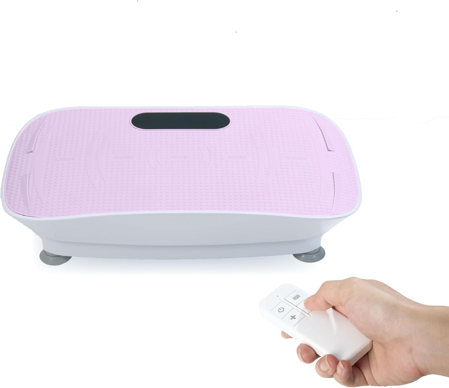 Gecheer Silent Vibration Platform 10-Speed Fat Burning Body Shaker Machine for Home Fitness Pink