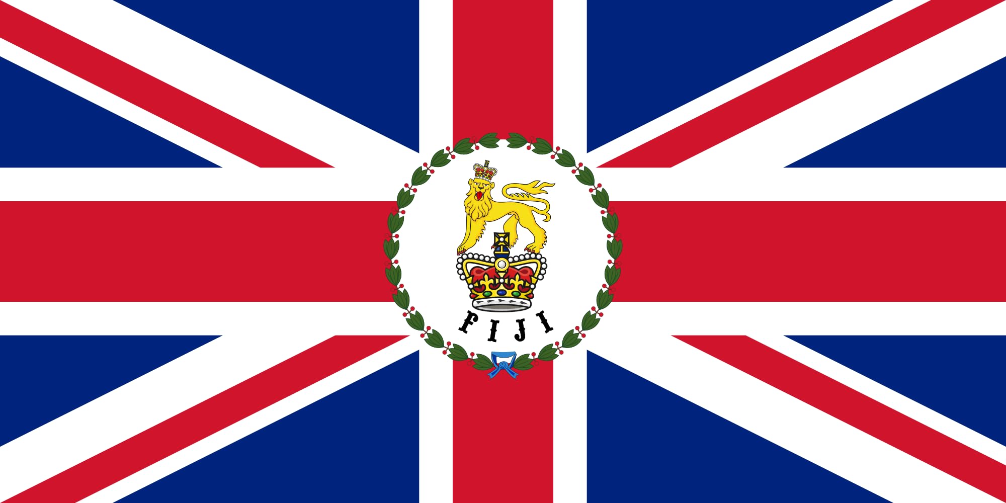 Drapeau de collection Governor of Fiji pour salon et bureau