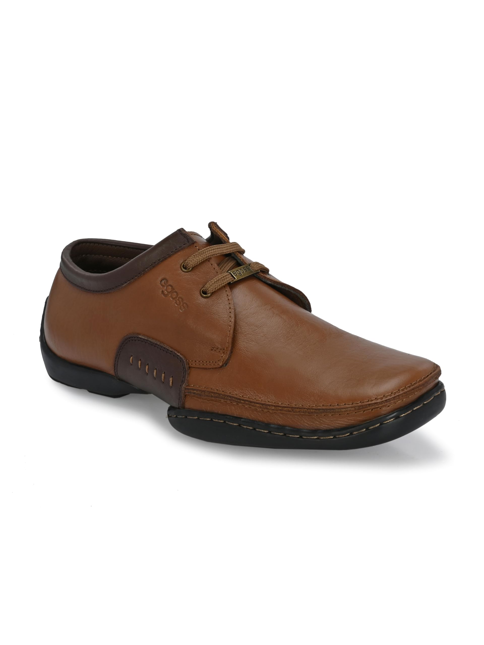 egoss Comforts Premium Genuine Leather Lace-Up Formal Shoes for Men (Tan-7)-G-354 (B0CXM8LGYW) Amazon Price History, Amazon Price Tracker