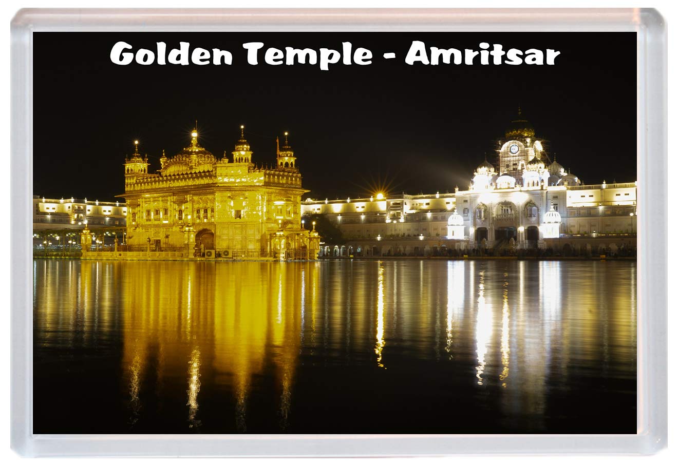 Golden Temple - Amritsar - India - Fridge Magnet 96 x 67 mm JUMBO SIZE BBSM1660