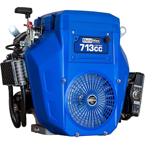 DuroMax XP23HPE 713cc 1-Inch Horizontal Shaft V-Twin Electric Start Gas Powered Multi-Use Engine