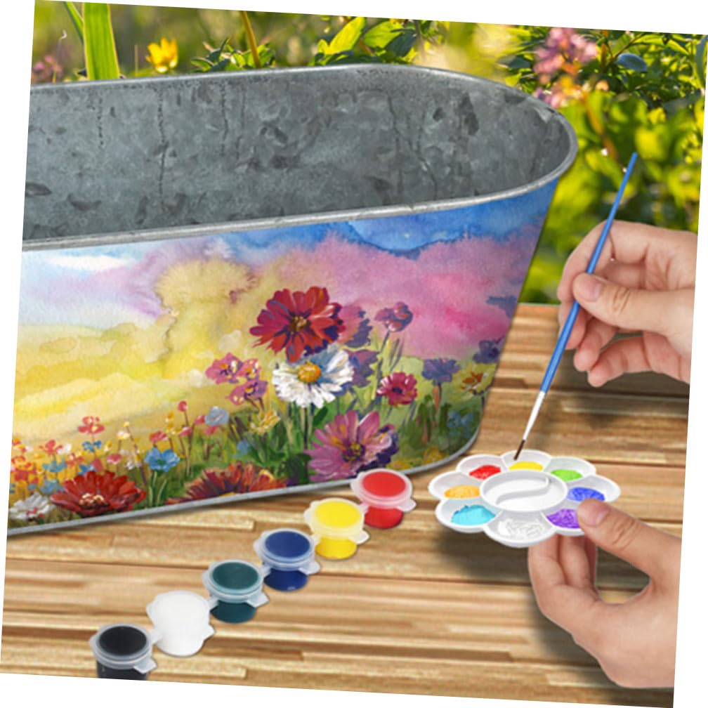 Maceta de Hierro Enseña Botánica y Creatividad para Niños Kit de Jardinería para Plantar Hierbas Aromáticas y Adecuado para DIY y Entretenimiento Familiar DIY Entretenimiento Familiar