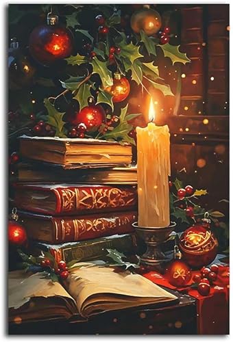 Miniatura 23 de NTEUMM Arte de Pared Navideño Decoración de Pared de Muñeco de Nieve Muñeco de Nieve en el Inodoro Imágenes Navideñas Decoraciones del Hogar Pintura