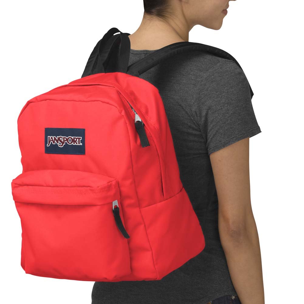 fluorescent red jansport backpack JanSport Spring Break Backpack Fluorescent RED : Amazon.com.au: Clothing,  Shoes & Accessories