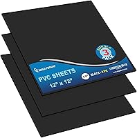 Vista 70 de Mega Format Hojas de plástico de PVC expandido, hoja blanca rígida de 6 x 12 pulgadas para manualidades, señalización y exhibiciones, tablero de PVC