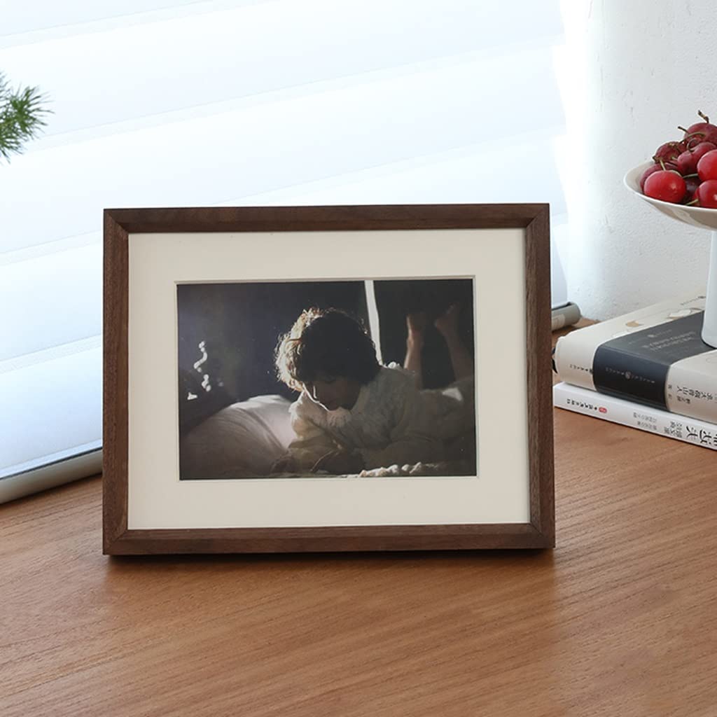 Czarny Walnut Wood Osiem-calowy Prostokątny Drewno Litego Drewno Proste Ramka na zdjęcia Ramka na zdjęcia Ramka na zdjęcia Piękny