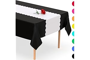 White Plastic Disposable Table Runner: A Chic and Effortless Way to Elevate Your Celebrations