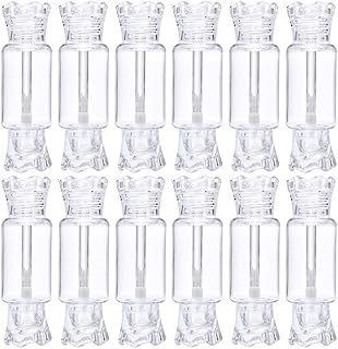 12 Pack Candy Lip Gloss Tubes Cute 9ml Empty Lip Gloss Container Bottles Lip Balm Container Refillable Clear Mascara Lipstick Cosmetic Sample Tubes