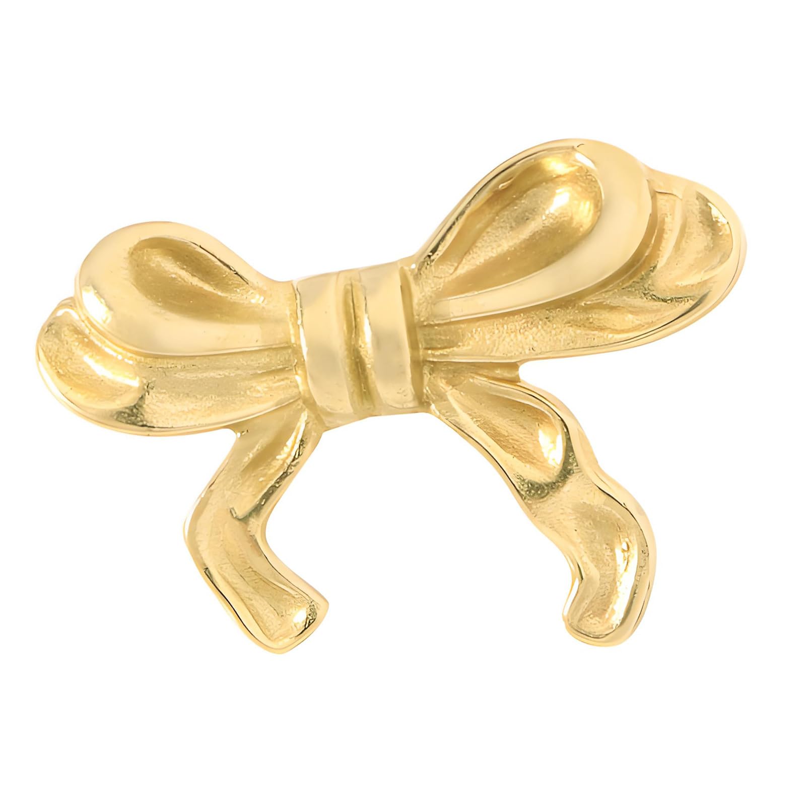 Dailibeer Primary Color Bow Knob Pull Handle Unique Brass Bow Cabinet Knob Cabinet Elegant Furniture Handle Home Decor Brass Butterfly Cabinet Pull