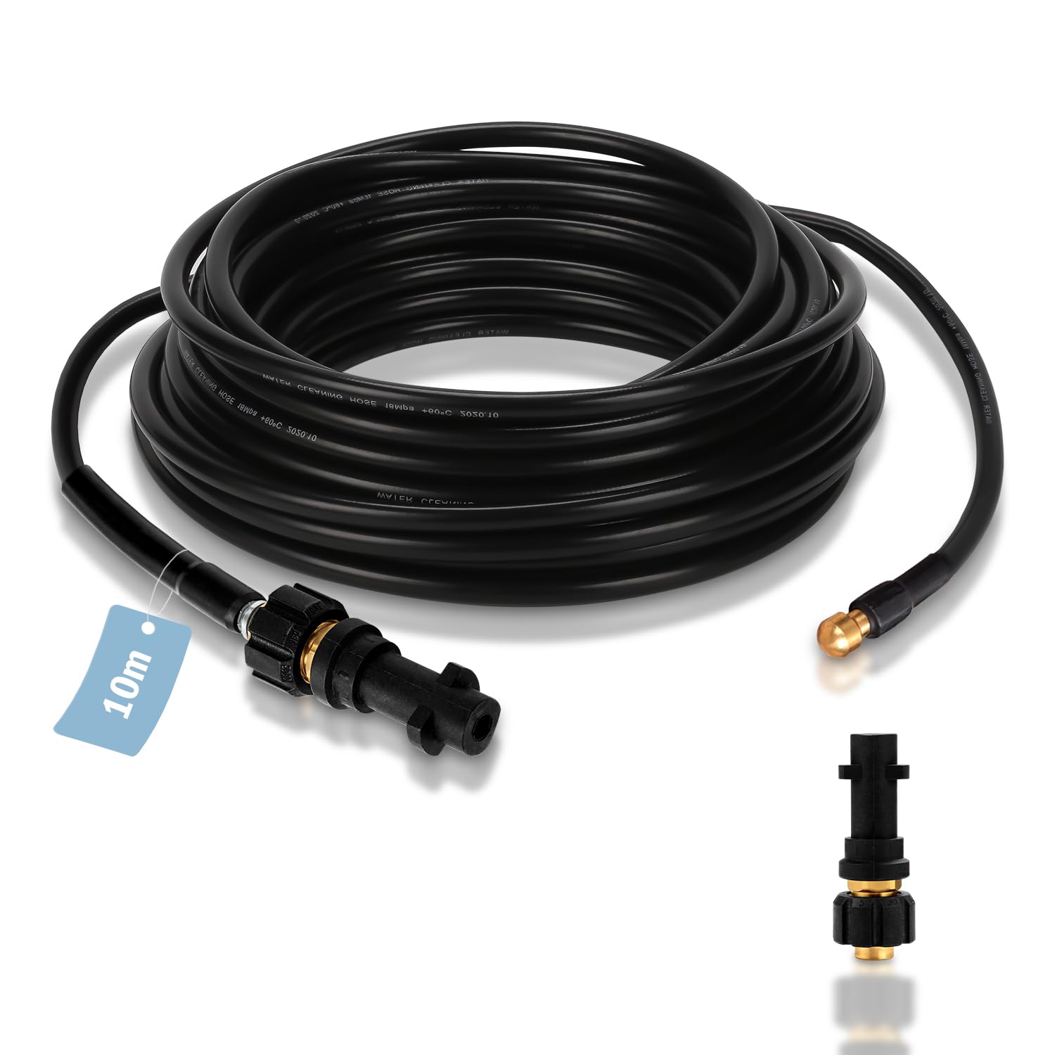 Abfluss Reinigungsset 30m Rohrreinigungsschlauch Set - 5800 PSI Für Kärcher & Bosch Hochdruckreiniger Rohrreinigung 400 Bar