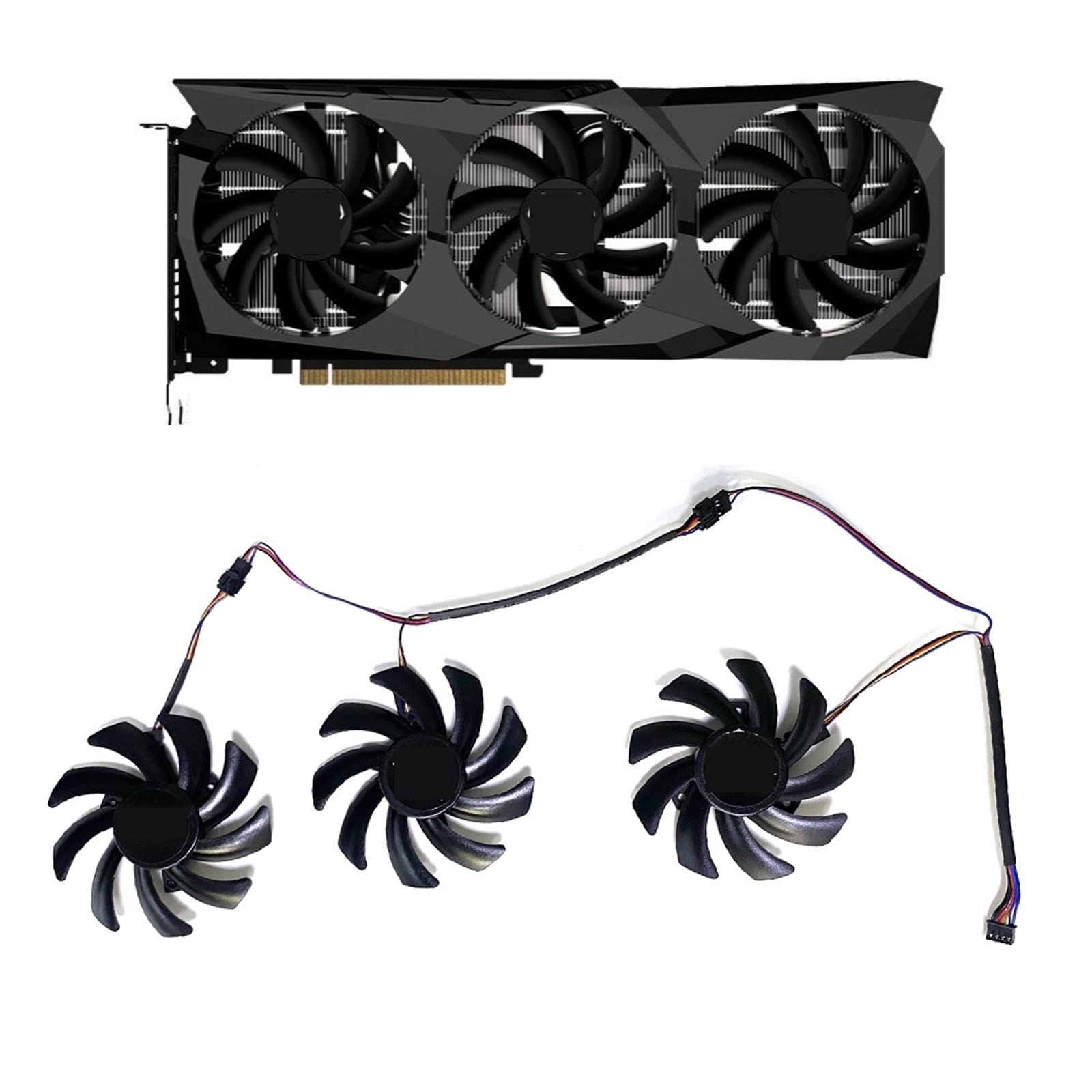 Amazon.com: REMSEY 3pcs 85mm 4pin FDC10H12S9-C RX 6700 XT GPU Fan