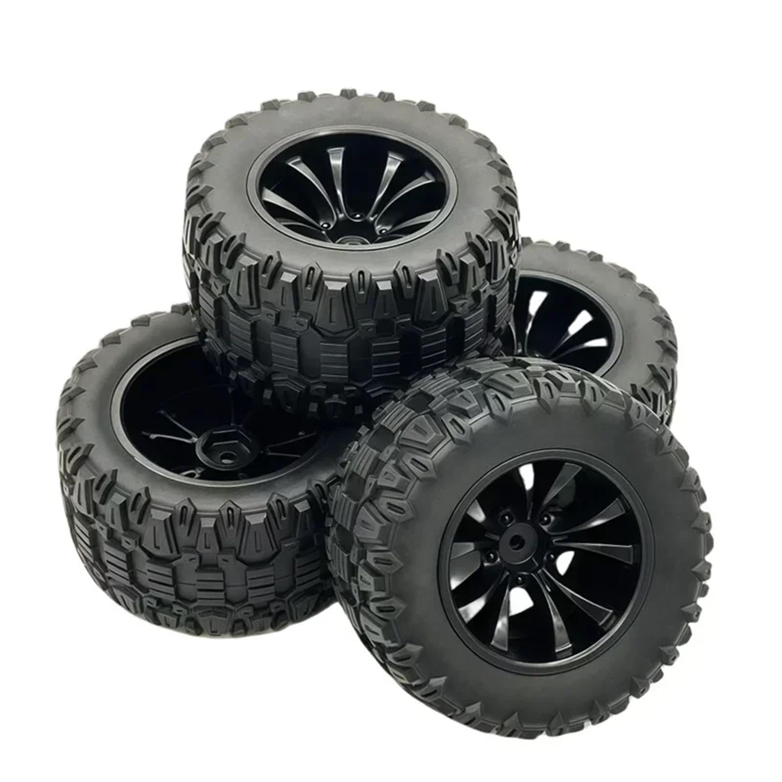 para SCY 16101 16102 16103 para MJX para Hyper Go 14210 16210 1/14 1/16 4 Uds 88mm 12mm Neumáticos Goma Hexagonales Ruedas RC Monster Truck Actualización RC Coche NeumáTico Piezas