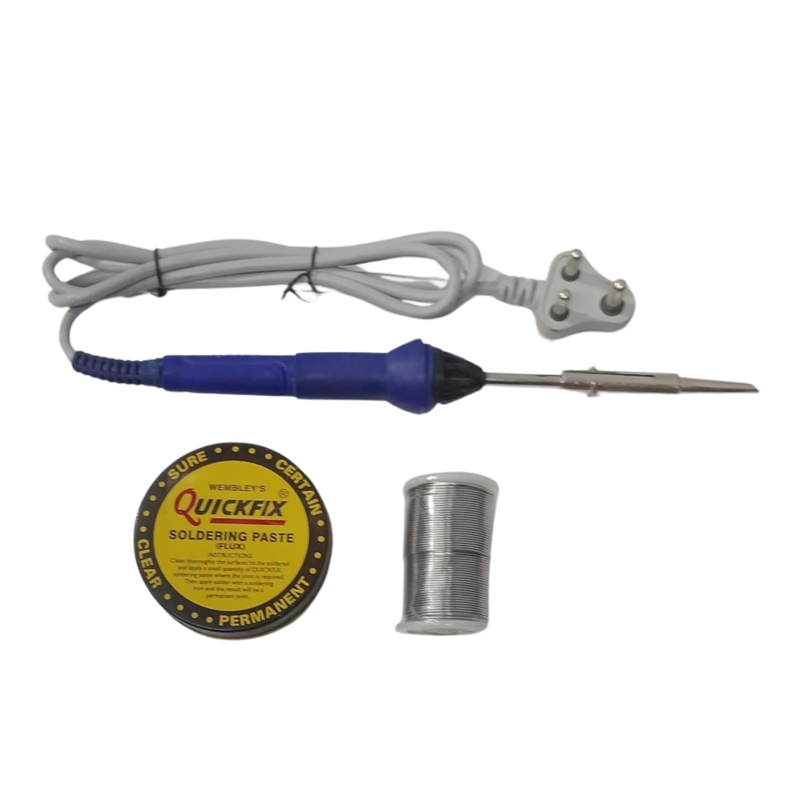 Vtronix 220V Heavy-Duty 50Watts Soldering Iron with Round Handle, 50Gm Soldering Paste & 250Gm Solder Wire | Soldering Machine for Home, Industrial & Electronics Workshop Reparing (B0CTF7TVQJ) Amazon Price History, Amazon Price Tracker