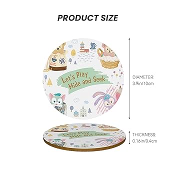 ジェラトーニ　グラス・コースター Amazon｜ダッフィー シェリーメイ ジェラトーニ 【4枚セット