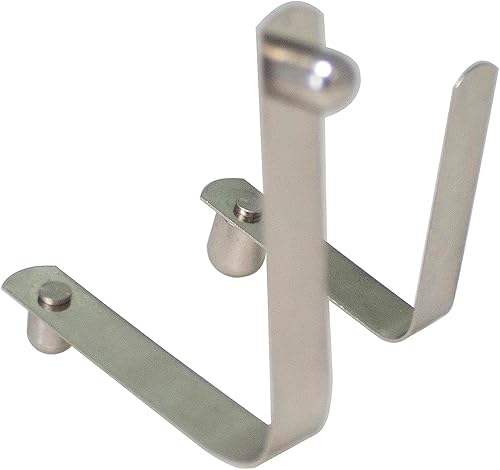 Miniatura 2 de TAODAN Clip de botón de resorte de doble pasador de acero inoxidable, clip de botón para tienda de campaña, kayak, remo de resorte, clips de tubo de