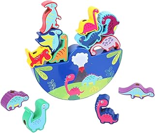 SAFIGLE 1 Conjunto De Blocos De Trave De Equilíbrio Para Crianças Blocos De Trave De Equilíbrio Para Crianças Brinquedos De Empilhamento De Madeira Brinquedos De Treinamento De