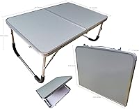 Vista 5 de Escritorio plegable para laptop, mesa plegable para portátil, soporte plegable para portátil, bandeja de cama ultraligera de aluminio para desayuno