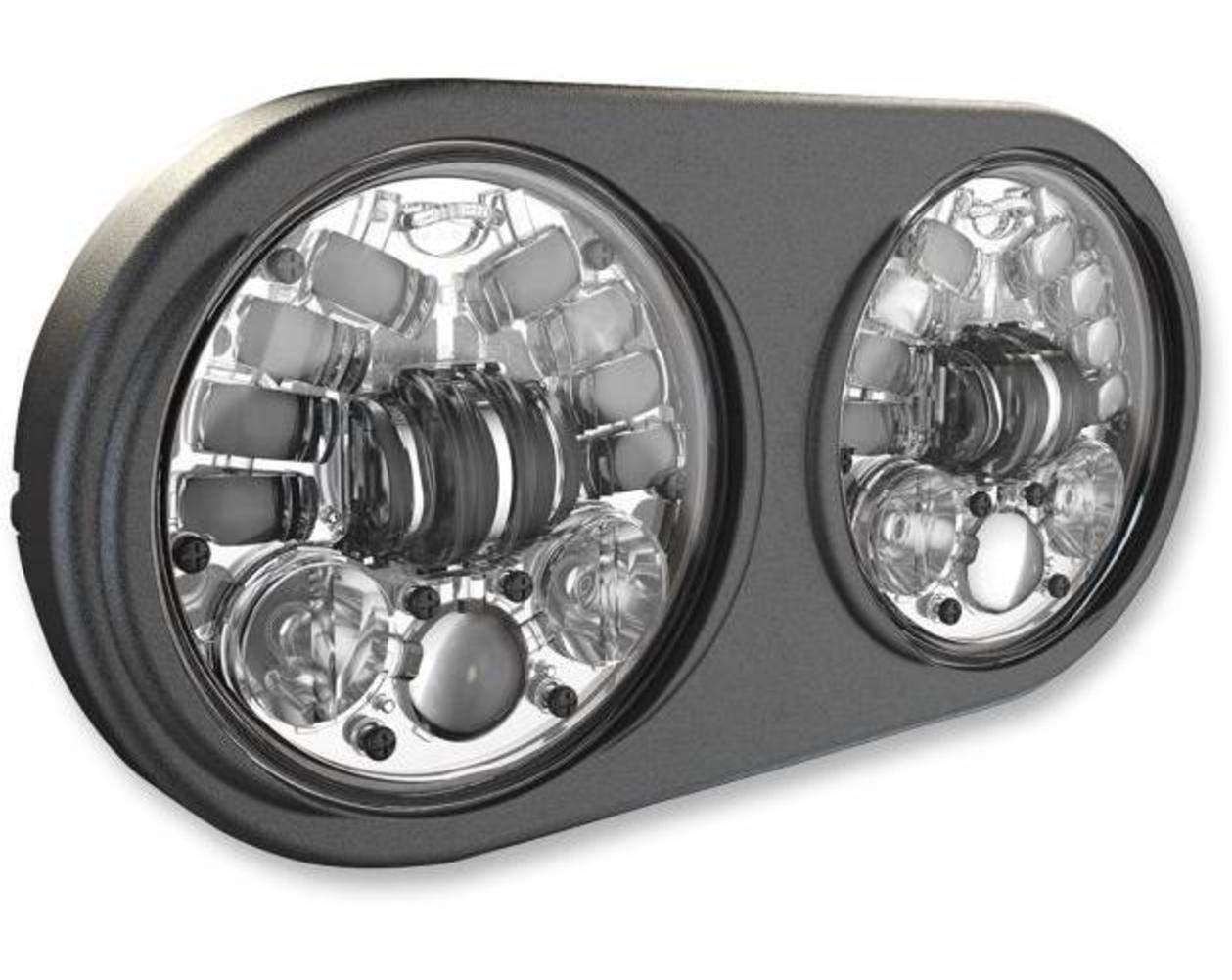 J.W. Speaker 0553961 Model 8692 LED High and Low Beam Headlight with Chrome Inner Bezel, 1 Pack