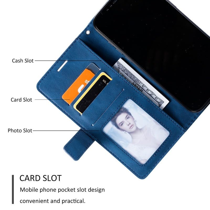 Étui à rabat en cuir vert pour iPhone 17 Pro Max avec porte-cartes intégré - 3