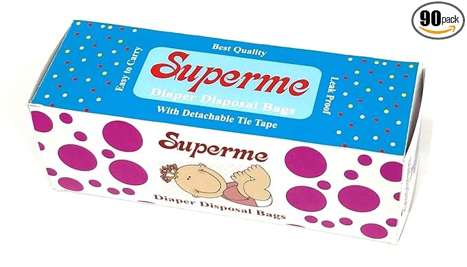 Bentalls Baby Diaper Disposal Bag (Black) -90 Bags -3 Packs