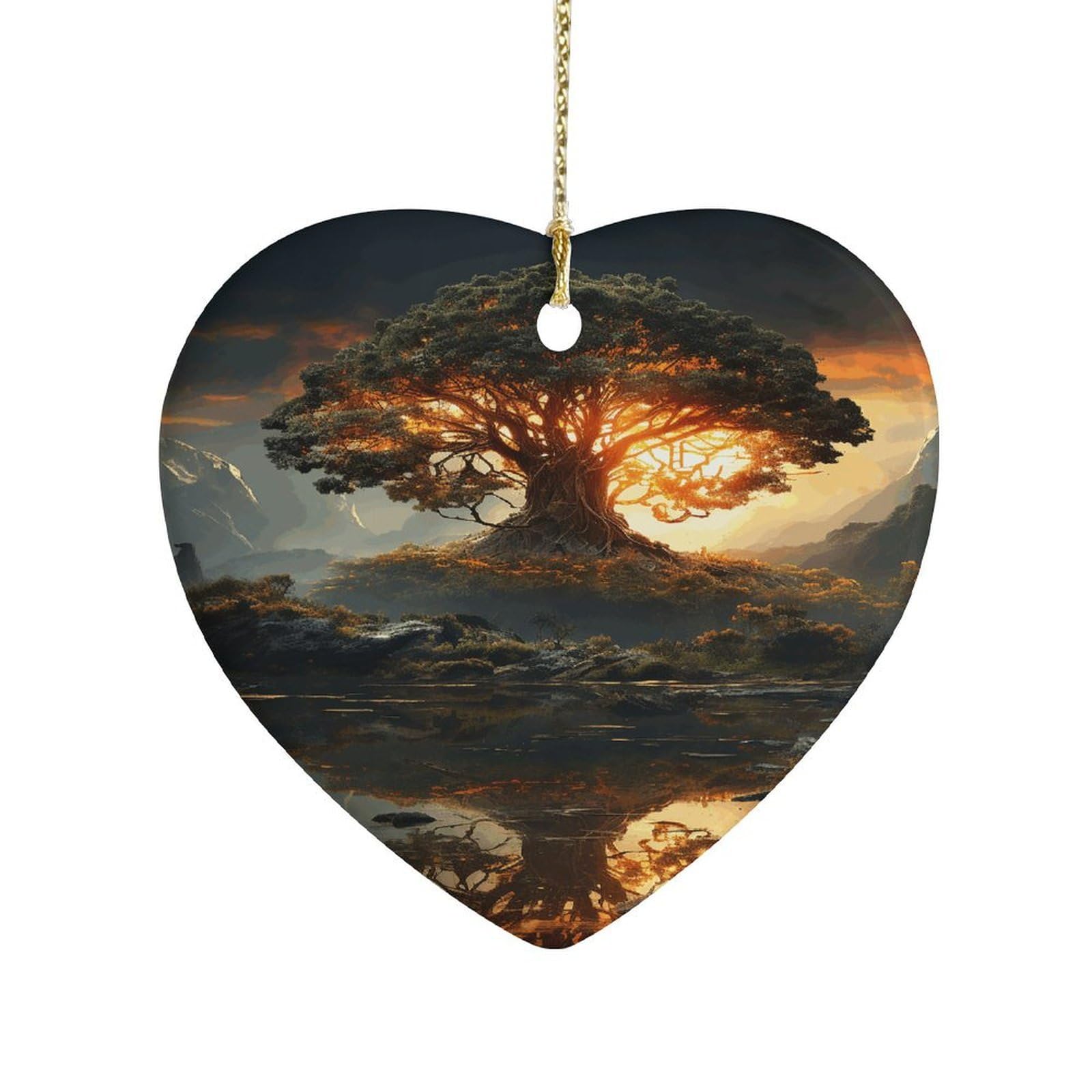 Fekiloot Style Natural Beauties Ceramic Ornament Home Decor Keepsake