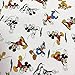 Tissu popelin imprimé numérique au mètre - 100 % coton bio GOTS - 150 cm de large - Longueur au choix de 50 cm en 50 cm - Pour décoration et vêtements - Mickey, Canard Donald, Pluto, Goofy