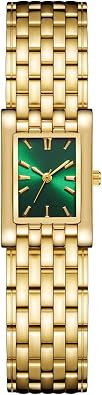 BESTKANG Luxury Women's Watch Easy Read Fashion Dainty Stainless Steel Square Rectangle Ladies Watch Waterproof Watches for Women