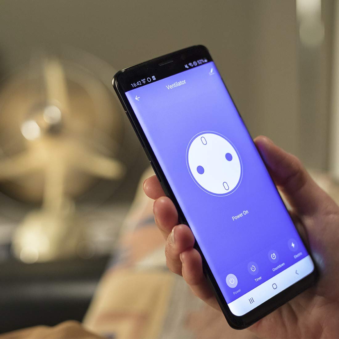 Hama gniazdo sterowane (działa z WiFi, z pomiaremzużycia energii, prąd 16A, 3680W, kompatybilne z Amazon Alexa, Google Assistant, iOS i Android) białe