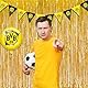 Lametta Vorhang Gold Glitzer - GREATRIL Party Vorhänge Foto Hintergrund Luftschlangen Geburtstag Dekoration für Beach BVB Pokemone Bagger Geburtstag Hollywood Biene Silvester Abschluss Party Deko